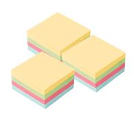 Sewroro Memo Pads Adesivi Colorati Blocchetti Note Autoadesive per Scuola e Ufficio Segnapagina Divertenti e Facili Usare Carta Liscia per Scrittura