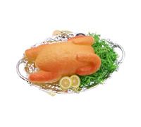 Sewroro Miniature Roast Chicken Model Simulated Food Prop For Dollhouse Kitchen Decoration Realistic Texture Vibrant Colors Festive Displays And Role Playing