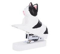 Sewroro Pinzatrice Mini Bianco Cucitrice Portatile per Ufficio Scuola e Casa Spillatrice Manuale Piccola Decorativa per Amanti Degli Animali