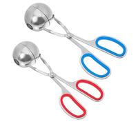 Sewroro Pinze per Polpette in Acciaio Inox 304 Set da 2 Utensile per Polpette Rilascio Preciso Resistente ad Alte Temperature per Cucina Domestica e Professionale