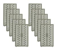 Sewroro Protezione per Tronco D’Albero in Plastica PP Resistente Copertura Protettiva per Corteccia e Base D’Albero Set da 10 Pezzi Ganci Integrati per Uso Interno ed Esterno