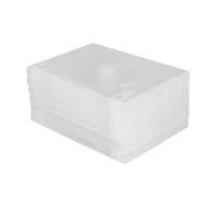 Sewroro Scatola Porta CD Trasparente 6 Pezzi Custodia Doppia per Dvd Contenitore Compatto per Archiviazione Multimediale Etichetta Esterna per Home Cinema e Uso Quotidiano