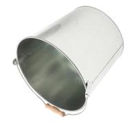 Sewroro Secchio per Cenere in Metallo Manico Contenitore Compatto per Carbone e Cenere Porta Carbone per Barbecue e Caminetti da Esterno Resistente e Leggero per Uso in Giardino e