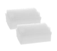 Sewroro Set 2 Pezzi Spazzola Sensoriale Wilbarger per Terapia Occupazionale Spazzola per Scrub Portatile Bianca Setole Dense per Massaggio a Pressione Profonda e Effetto