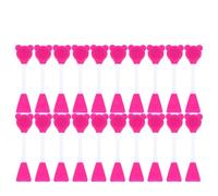 Sewroro Set 20 Pezzi Spazzole in Silicone per Viso a Doppia Estremità a Forma di Orso Applicatore e Spazzola Morbida per Strumento per Pulizia Pori e Cura Pelle Sensibile