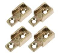 Sewroro Set 4 Pezzi Riscontro per Serratura a Ghigliottina in Lega di Zinco Piastra di Riscontro in Metallo per Ferramenta Finestre a Battente Accessori per Sicurezza Casa Compatibili