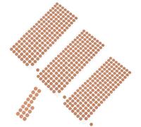 Sewroro Set 500 Pezzi Cuscinetti Autoadesivi in Sughero Antiscivolo 12mm X 1mm, Protezione Termica per Mobili e Superfici, Ammortizzatori per Vetro e Antirumore per Uso Domestico e Cucina