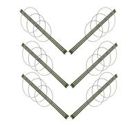 Sewroro Set 6 Gabbie per Piante da Giardino in Plastica 45Cm - Supporto Rotondo per Pomodori e Rampicanti - Traliccio Compatto per Balcone e Orto Urbano