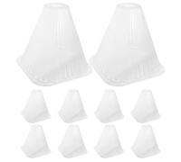 Sewroro Set da 10 Campane di Plastica Trasparenti Coniche per Protezione Piante da Giardino Copertura Vegetale Riutilizzabile Contro Gelo e Lumache Collari di Protezione Adatti per Orto