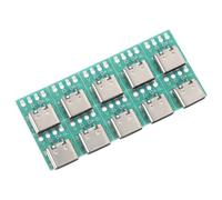 Sewroro Set da 10 Connettori USB C Femmina 3.1 Scheda Convertitore PCB per Cavi Alta velocità Trasmissione Dati per Uso Casa e Ufficio