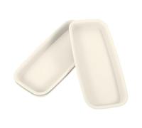 Sewroro Set da 3 Basi per Vasi da Fiori in Plastica Beige 21X85 CM Vaschette per Raccolta Acqua e Terriccio Piatti per Piante in Vaso per Uso Domestico e Giardinaggio