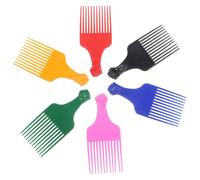 Sewroro Set da 6 Pettini Larghi e Piatti per Chioma in Plastica Pp Antistatici, Strumenti per Styling Chioma e Pettini per Barba, Accessori Leggeri per Uso Domestico e Colore Casuale