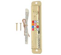 Sewroro Set Mezuzah con Pergamena per Porta in Lega di Zinco Dorata Decorazione Religiosa Ebraica per Casa con Scritture retrò Ornamento Sacro per Stipite Porta e Protezione Spirituale