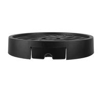 Sewroro Sottovaso Mobile con Ruote 26 CM in Plastica Nera Vassoio Raccogli-Acqua per Piante con Drenaggio Supporto Rotondo per Vasi da Giardino e Fioriere da Interno ed Esterno