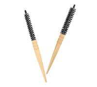 Sewroro Spazzola Rotonda per Chioma a Rullo 2 Pezzi Set Piccolo e Grande Antistatica in Legno Naturale per Styling Chioma Ricci e Lisci Uso Quotidiano Donna Casa