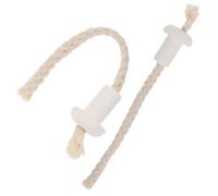 Sewroro Stoppini per Lampada ad Olio in Cotone Filo, 2 Pezzi Base in Ceramica, per Lampade a Cherosene e Olio Uso Domestico e Laboratorio, Dimensioni Compatte e Resistenza Continua