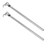 Sewroro Strumento la Raccolta dei Funghi Rastrello a Tre Artigli, Set da 2 Pezzi, Attrezzatura Portatile la Ricerca Funghi in Foreste e Prati, Accessorio Leggero per Escursioni