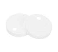 Sewroro Tappi Per Bulloni Del Water in Plastica Copribulloni Rotondi Lisci Per Tappi Vite Per Wc Parti Di Ricambio Per Accessori Di Installazione