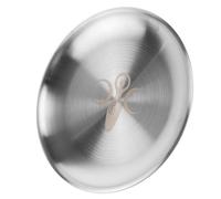 Sewroro Vassoio Rotondo da Altare in Acciaio 55 Motivo a Stella Piatto Espositivo Decorativo per Gioielli e Oggetti Cerimoniali Supporto Metallo per Cerimonie e Ambienti Sacri