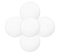 Sewroro Ventagli Pieghevoli a Disco Volante in Poliestere Bianco 25 CM per Sublimazione Set 5 Pezzi Ventagli Artigianali Fai da Te per Bomboniere Matrimonio ed Eventi all’Aperto