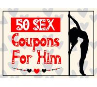 Sex Coupon Book for Him: Romantic and Kinky Vouchers for Your Partner | Valentine’s Day, Anniversary, or Birthday Gift