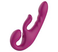 SEX HD Co-op Bliss - vibratore strap-on con stimolatore clitorideo