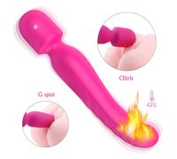 Sex HD Iris - vibratore massaggiante riscaldante 2 motori - silicone rosa