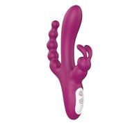 Sex HD Joker - vibratore impermeabile, ricaricabile a tre bracci (viola)