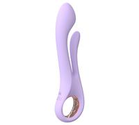 Sex HD Kaethe - Vibratore con stimolatore clitorideo (viola)