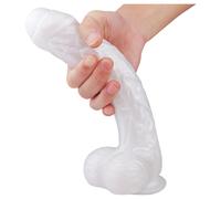 Sex HD Martin - dildo realistico con ventosa e testicoli (bianco)