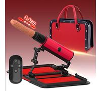 Ṥẹx Machine Reticolo con Dīlđộ per çộppīẹ, Portatile Fuçk Machine con telecomando e riscaldamento, Macchina Automatica del sẹssộ per Le dộnnẹ, Ṥẹx Tộys Mạglīẹttạ dī gīộçạttộlī dīvẹrtẹntī(Color:Red)