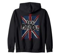 Sex Pistols Anarchy Flag Rock Music Band Felpa con Cappuccio