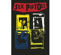 Sex Pistols Band Cornici Tessuto Poster/Bandiera 1050mm x 750mm (Hr)