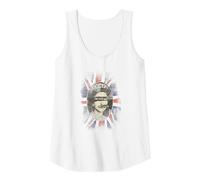 Sex Pistols God Save The Queen Rock Music Band Canotta, Donna, Bianco, L