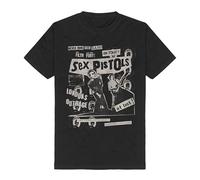Sex Pistols London's Outrage Uomo T-Shirt Nero XL 100% Cotone Regular