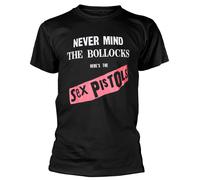 Sex Pistols 'Never Mind The Bollocks' (Nero) T-Shirt - NUOVO E UFFICIALE