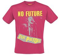 Sex Pistols No Future Live Photo Uomo T-Shirt Rosa L 100% Cotone Regular