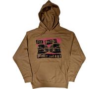 Sex Pistols 'Pretty Vacant' (Sabbia) Felpa con Cappuccio Pullover - UFFICIALE