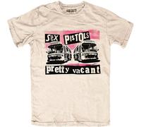 Sex Pistols 'Pretty Vacant' (Sabbia) T-Shirt - NUOVO E UFFICIALE