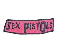 Sex Pistols - the - Rock Off officially licensed products The Sex Pistols Patch Band Logo Nuovo Ufficiale Embroidered Woven Iron On