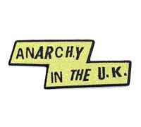 Sex Pistols - the - Rock Off officially licensed products The Sex Pistols Patch Anarchy In The Uk Band Logo Nuovo Ufficiale Woven Iron On Size Accessory Size