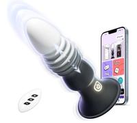 Sex Toys Plug Anale Vibratore per Uomo Donna - Stimolatore Prostata Vibratori Anal Plug Sex Toy 7 Vibrazione 7 Spinta, Massaggiatore Prostatico Sexytoysys per Uomini Coppia Gay con App & Telecomando