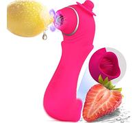 Sex Toys Vibratori con Aspirazione del Clitoride e Leccata di Lingua per Tette Capezzoli Ano Scroto, 10 Modelli di Vibrazione Stimolano per Coppie Uomini e Donne, Impermeabili
