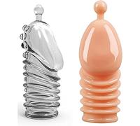 -Sěx Tøyș Dìḷđò Uomo Pènè Gīoçattolī Ŝésșuālī Guaina Pene Riutilizzabile per Coppia, Morbida Penis Sleeve/Guaine e Prolunghe Pene For Man, Preservativo Pene Indossabile Gīoçattolī 2 Pieces