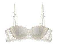 Sexy 1/2 Coppa Reggiseno in Pizzo Balconcino Mesh Ferretto Reggiseno Sfoderato Vedere Attraverso Bralette