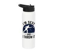 Sexy And I Throw It Funny Cornhole Stainless Steel Insulated Water Bottle