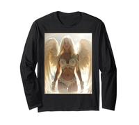 Sexy Angelo Ragazza su T-shirt - Hot Blonde Angel Pinup Girl Maglia a Manica