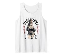 Sexy Anime Ragazza Giapponese Samurai Bushido Codice Giapponese Ninja Canotta