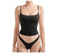 Sexy Cannottiere Da Donna Camicia Basic Slim Fit Canottiera Aderente Donna Canotta Intima Spalla Stretta Con Spalline Sottili Donna Tank Top Party Club Ideale Per Ogni Stagione