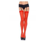 Sexy collant rosso leg avenue velato, Taglia Taglia unica, Colore Rosso